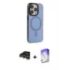 ieg™ iPhone 14 Pro Max Kılıf Eksen Işık Prime - Siyah Bilvis 5in1 3D Magic Cam Ekran Koruyucu + Raze Metal Kamera Lens - GD