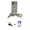 ieg™ iPhone 14 Pro Max Kılıf Eksen Özel Seri - Siyah Bilvis 5in1 3D Magic Cam Ekran Koruyucu + Bilvis Titan Kamera Lens - SH