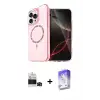 ieg™ iPhone 14 Pro Max Kılıf Kıvılcım Form Prime - Siyah Bilvis 5in1 3D Magic Cam Ekran Koruyucu + Bilvis Titan Kamera Lens - SH