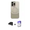 ieg™ iPhone 14 Pro Max Kılıf Kozmos Form Özel Seri - Siyah Bilvis 5in1 3D Magic Cam Ekran Koruyucu + Raze Metal Kamera Lens - GS