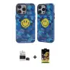 ieg™ iPhone 14 Pro Max Kılıf Nova Doku Koleksiyonu - Siyah Buffer Cam Ekran Koruyucu + Bilvis Titan Kamera Lens - SH