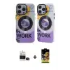 ieg™ iPhone 14 Pro Max Kılıf Nova Doku Koleksiyonu - Siyah Buffer Cam Ekran Koruyucu + Bilvis Titan Kamera Lens - SH
