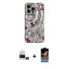 ieg™ iPhone 14 Pro Max Kılıf Nova Doku Prime - Siyah Buffer Hayalet Cam Ekran Koruyucu + Bilvis Titan Kamera Lens - GD