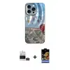 ieg™ iPhone 14 Pro Max Kılıf Nova Doku Prime - Siyah Buffer Hayalet Cam Ekran Koruyucu + Bilvis Titan Kamera Lens - GD