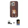 ieg™ iPhone 14 Pro Max Kılıf Nova Form Koleksiyonu - Siyah Buffer Hayalet Cam Ekran Koruyucu + Bilvis Titan Kamera Lens - SH