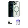 ieg™ iPhone 14 Pro Max Kılıf Nova Işık Özel Seri - Siyah Bilvis 5in1 3D Magic Cam Ekran Koruyucu + Bilvis Titan Kamera Lens - GD