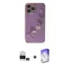 ieg™ iPhone 14 Pro Max Kılıf Nova Işık Prime - Siyah Bilvis 5in1 3D Magic Cam Ekran Koruyucu + Bilvis Titan Kamera Lens - GD