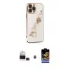 ieg™ iPhone 14 Pro Max Kılıf Nova Işık Prime - Siyah Buffer Hayalet Cam Ekran Koruyucu + Bilvis Titan Kamera Lens - DNMR