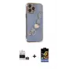 ieg™ iPhone 14 Pro Max Kılıf Nova Işık Prime - Siyah Buffer Hayalet Cam Ekran Koruyucu + Bilvis Titan Kamera Lens - GD