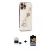 ieg™ iPhone 14 Pro Max Kılıf Nova Işık Prime - Siyah Buffer Hayalet Cam Ekran Koruyucu + Bilvis Titan Kamera Lens - GD