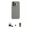 ieg™ iPhone 14 Pro Max Kılıf Nova Işık Serisi - Siyah Joko Magic 5D Hayalet Cam + Bilvis Titan Kamera Lens - GS