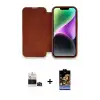 ieg™ iPhone 14 Pro Max Kılıf Siluet Minimal Serisi - Siyah Buffer Hayalet Cam Ekran Koruyucu + Bilvis Titan Kamera Lens - SH