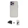 ieg™ iPhone 15 Pro Kılıf Ahenk Çizgi Serisi - Siyah Bilvis 3D Mat Cam Ekran Koruyucu + Raze Metal Kamera Lens - LT