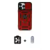 ieg™ iPhone 15 Pro Max Kılıf Ahenk Klasik - Siyah Joko Magic 5D Cam + PVD Metal Kamera Lens - TU