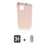 ieg™ iPhone 15 Pro Max Kılıf Akış Yansıma - Siyah Joko Magic 5D Cam + PVD Metal Kamera Lens - GI