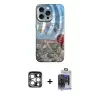 ieg™ iPhone 15 Pro Max Kılıf Nova Doku Prime - Siyah Vanessa Magic Cam + PVD Metal Kamera Lens - GS