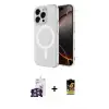 ieg™ iPhone 16 Pro Max Kılıf Ahenk Yansıma Prime - Siyah Buffer Cam Ekran Koruyucu + Bilvis Titan Kamera Lens - GS