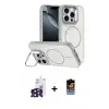 ieg™ iPhone 16 Pro Max Kılıf Çekirdek Klasik - Siyah Buffer Hayalet Cam Ekran Koruyucu + Bilvis Titan Kamera Lens - SH