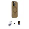 ieg™ iPhone 16 Pro Max Kılıf Çekirdek Modern Prime - Siyah Buffer Hayalet Cam Ekran Koruyucu + Bilvis Titan Kamera Lens - TMGI