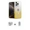 ieg™ iPhone 16 Pro Max Kılıf Eksen Minimal Özel Seri - Siyah Joko Magic 5D Cam + Pers Alüminyum Kamera Lens - GS