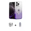 ieg™ iPhone 16 Pro Max Kılıf Eksen Minimal Özel Seri - Siyah Joko Magic 5D Cam + Pers Alüminyum Kamera Lens - GS