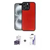 ieg™ iPhone 16 Pro Max Kılıf Kıvılcım Işık Serisi - Siyah Bilvis 3X AR HD Cam Ekran Koruyucu + Bilvis Titan Kamera Lens - SH