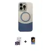 ieg™ iPhone 16 Pro Max Kılıf Kozmos Form Özel Seri - Siyah Buffer Hayalet Cam Ekran Koruyucu + Bilvis Titan Kamera Lens - TMGI