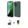 ieg™ iPhone 16 Pro Max Kılıf Kozmos Yansıma Özel Seri - Siyah Buffer Cam Ekran Koruyucu + Bilvis Titan Kamera Lens - GS