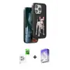ieg™ iPhone 16 Pro Max Kılıf Nova Form Koleksiyonu - Siyah Bilvis 5in1 3D Magic Cam Ekran Koruyucu + Raze Metal Kamera Lens - BZ