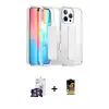 ieg™ iPhone 16 Pro Max Kılıf Nova Işık Koleksiyonu - Siyah Buffer Cam Ekran Koruyucu + Bilvis Titan Kamera Lens - GS