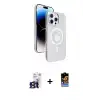 ieg™ iPhone 16 Pro Max Kılıf Nova Modern Prime - Siyah Buffer Hayalet Cam Ekran Koruyucu + Bilvis Titan Kamera Lens - TMGI