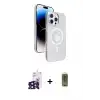 ieg™ iPhone 16 Pro Max Kılıf Nova Modern Prime - Siyah Joko Magic 5D Hayalet Cam + Bilvis Titan Kamera Lens - SH
