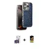 ieg™ iPhone 16 Pro Max Kılıf Siluet Form Serisi - Siyah Buffer Cam Ekran Koruyucu + Bilvis Titan Kamera Lens - TMGI