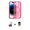 ieg™ iPhone 16 Pro Max Kılıf Siluet Minimal Prime - Siyah Buffer Cam Ekran Koruyucu + Bilvis Titan Kamera Lens - TMGI
