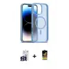 ieg™ iPhone 16 Pro Max Kılıf Siluet Minimal Prime - Siyah Buffer Cam Ekran Koruyucu + Bilvis Titan Kamera Lens - TMGI