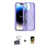 ieg™ iPhone 16 Pro Max Kılıf Siluet Minimal Prime - Siyah Buffer Cam Ekran Koruyucu + Bilvis Titan Kamera Lens - GS