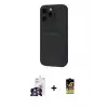 ieg™ iPhone 16 Pro Max Kılıf Vadi Çizgi Prime - Siyah Buffer Cam Ekran Koruyucu + Bilvis Titan Kamera Lens - GS