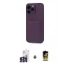 ieg™ iPhone 16 Pro Max Kılıf Vadi Çizgi Prime - Siyah Buffer Cam Ekran Koruyucu + Bilvis Titan Kamera Lens - GS