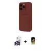 ieg™ iPhone 16 Pro Max Kılıf Vadi Çizgi Prime - Siyah Buffer Cam Ekran Koruyucu + Bilvis Titan Kamera Lens - GS