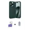 ieg™ iPhone 17 Pro Max Kılıf Eksen Form Prime - Siyah Joko Magic 5D Cam + Bilvis Titan Kamera Lens - LT