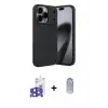 ieg™ iPhone 17 Pro Max Kılıf Eksen Form Prime - Siyah Joko Magic 5D Cam + Bilvis Titan Kamera Lens - LT
