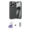 ieg™ iPhone 17 Pro Max Kılıf Eksen Form Prime - Siyah Joko Magic 5D Cam + Bilvis Titan Kamera Lens - TU