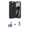 ieg™ iPhone 17 Pro Max Kılıf Eksen Form Prime - Siyah Joko Magic 5D Cam + Bilvis Titan Kamera Lens - TU