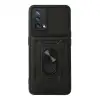 Oppo A74 4g Kılıf Pars Lens Yüzüklü Silikon - Siyah