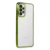 Samsung Galaxy A73 5g Kılıf Razer Lensli Silikon - Yeşil
