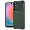 Samsung Galaxy S26 Auto Focus Karbon Kapak - Koyu Yeşil