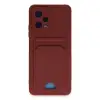 Xiaomi Redmi Note 12 4g Kılıf Kelvin Kartvizitli Silikon - Bordo