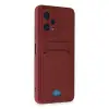 Xiaomi Redmi Note 12 4g Kılıf Kelvin Kartvizitli Silikon - Bordo