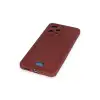 Xiaomi Redmi Note 12 4g Kılıf Kelvin Kartvizitli Silikon - Bordo