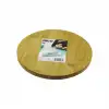 Yuvarlak=24.5cm Ayaklı= 4cm Düz Yüzey Ahşap Bambu Sunum Tepsisi - Mini Sofra